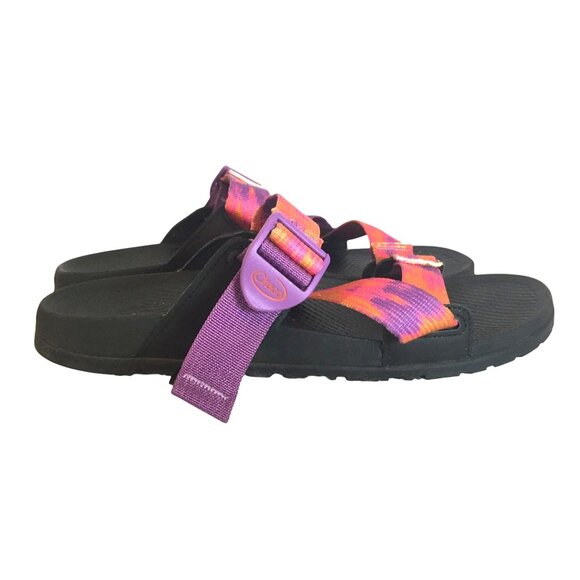Chaco Lowdown Slide Sandal Pink Tie-Dye Womens 8/39 - Picture 1 of 9